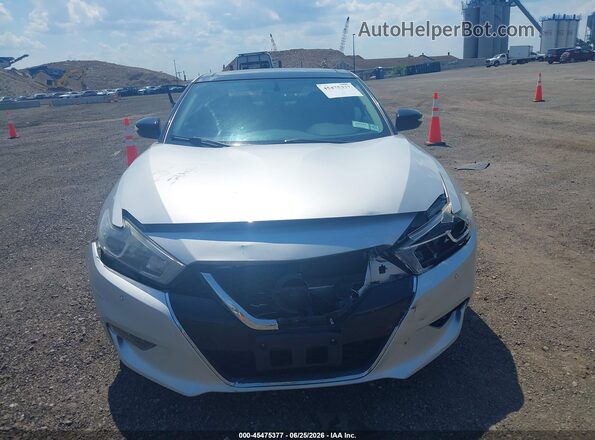 1N4AA6AP6JC379852 2018 NISSAN MAXIMA Silver Вид щитка приладів