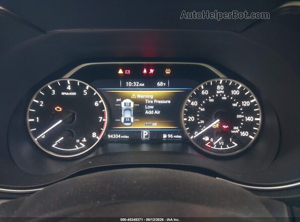 1N4AA6AP6JC380595 2018 NISSAN MAXIMA Black Widok tylnych siedzeń