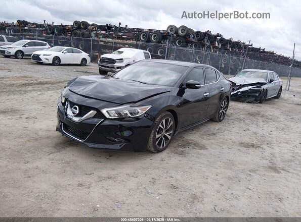 1N4AA6AP6JC393234 2018 NISSAN MAXIMA Black Vista tres cuartos delantera izquierda