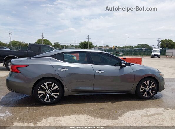 1N4AA6AP6JC400862 2018 NISSAN MAXIMA Gray Widok wnętrza z tyłu