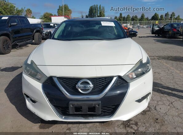 1N4AA6AP6JC403910 2018 NISSAN MAXIMA White წინა პანელის ხედი