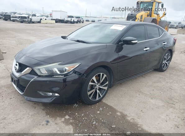 1N4AA6AP7GC394675 2016 NISSAN MAXIMA Black Przód lewy