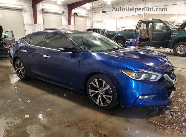 1N4AA6AP7HC370345 2017 NISSAN MAXIMA Blue Delantero derecho