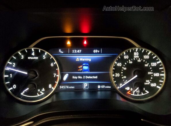 1N4AA6AP7HC370345 2017 NISSAN MAXIMA Blue Vista del cuadro de instrumentos