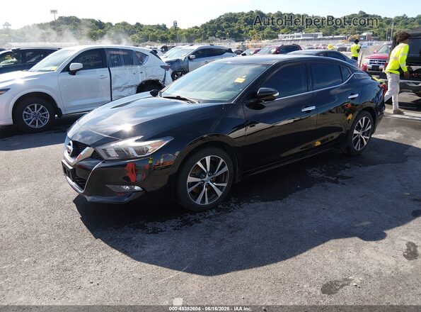 1N4AA6AP7HC391714 2017 NISSAN MAXIMA Black წინა მარცხენა ხედი სამი მეოთხედიდან