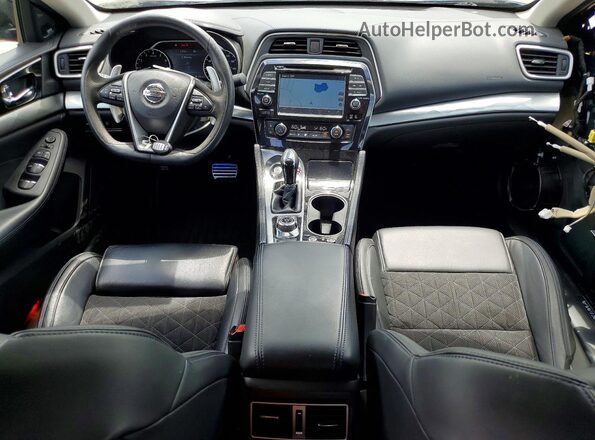 1N4AA6AP7HC393057 2017 NISSAN MAXIMA Blue Вид панелі приладів