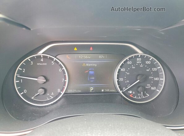 1N4AA6AP7HC393057 2017 NISSAN MAXIMA Blue Вид щитка приладів