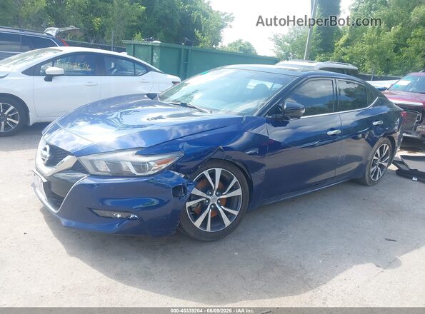 1N4AA6AP7HC406731 2017 NISSAN MAXIMA Синий Передняя левая четверть