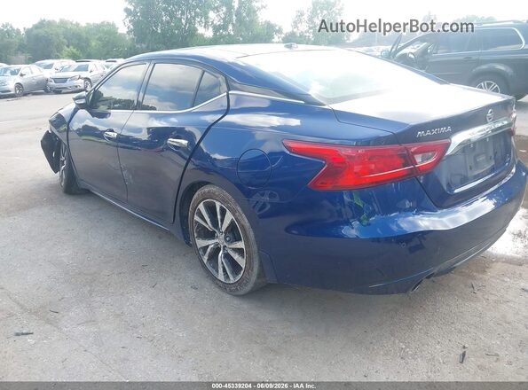 1N4AA6AP7HC406731 2017 NISSAN MAXIMA Синий Задняя левая четверть