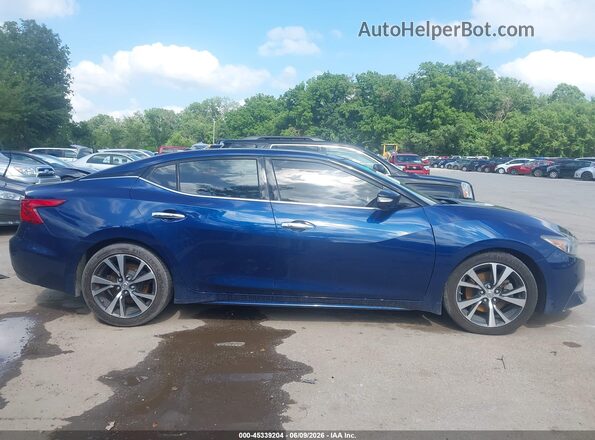 1N4AA6AP7HC406731 2017 NISSAN MAXIMA Синий Вид щитка приборов