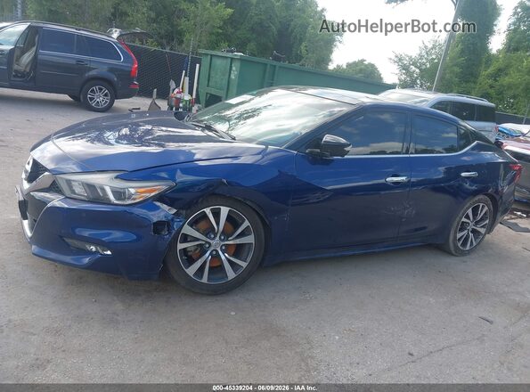 1N4AA6AP7HC406731 2017 NISSAN MAXIMA Синий Вид задней части салона