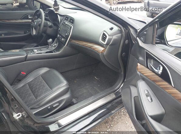 1N4AA6AP7HC446534 2017 NISSAN MAXIMA Black Widok wnętrza z przodu