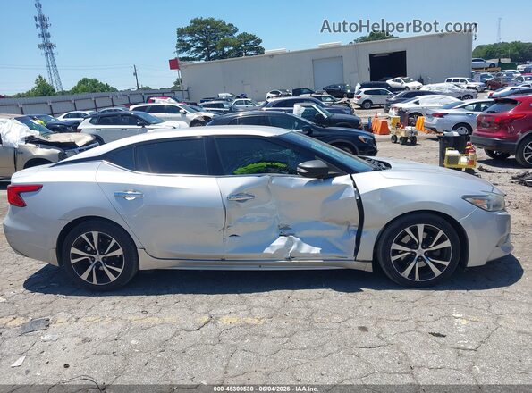 1N4AA6AP7JC390858 2018 NISSAN MAXIMA Silver უკანა სალონის ხედი