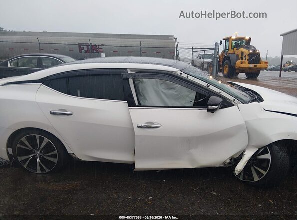 1N4AA6AP7JC393002 2018 NISSAN MAXIMA White Widok zestawu wskaźników