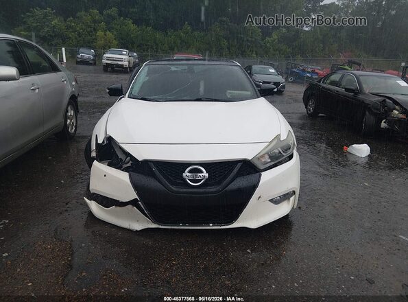 1N4AA6AP7JC393002 2018 NISSAN MAXIMA White Widok deski rozdzielczej