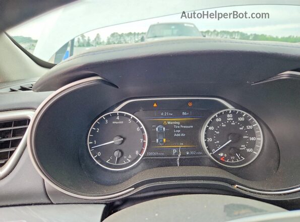 1N4AA6AP7JC402958 2018 NISSAN MAXIMA Silver Instrument cluster view