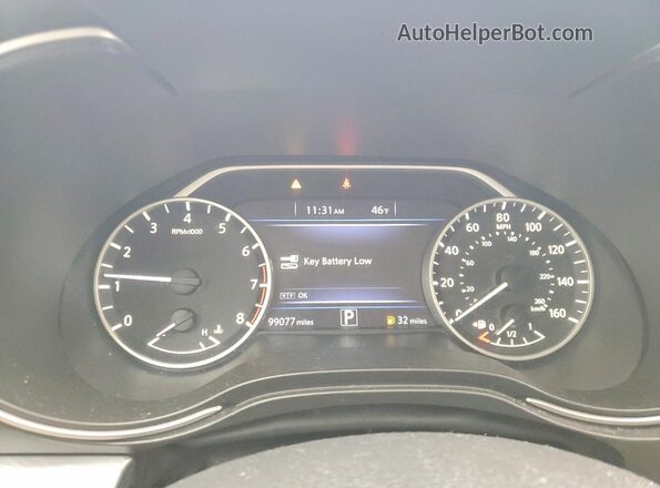 1N4AA6AP7JC410090 2018 NISSAN MAXIMA Белый Вид щитка приборов