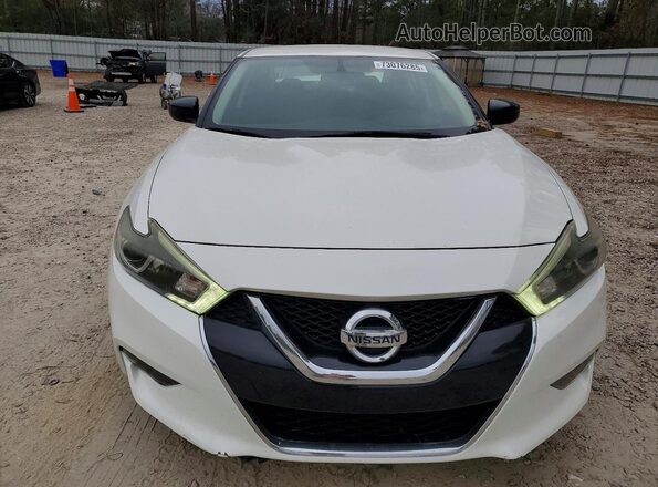 1N4AA6AP7JC410090 2018 NISSAN MAXIMA Белый Вид спереди