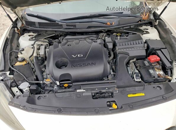 1N4AA6AP7JC410090 2018 NISSAN MAXIMA Белый Вид задней части салона