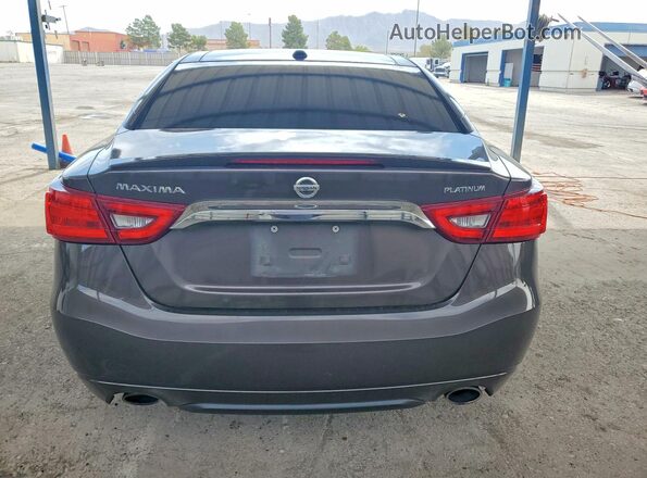 1N4AA6AP8GC396273 2016 NISSAN MAXIMA Gray Вид ззаду