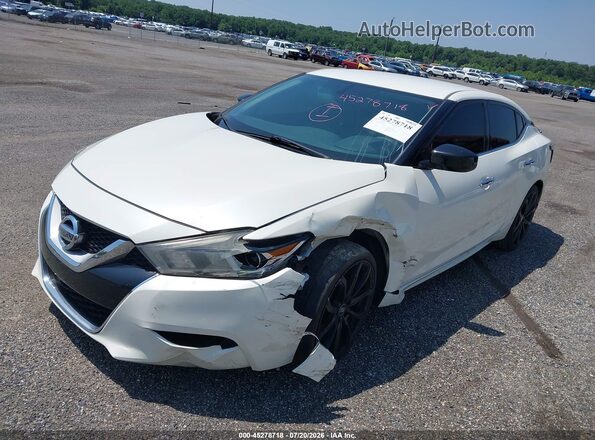 1N4AA6AP8GC396516 2016 NISSAN MAXIMA White Առջևի ձախ երեք քառորդ տեսարան