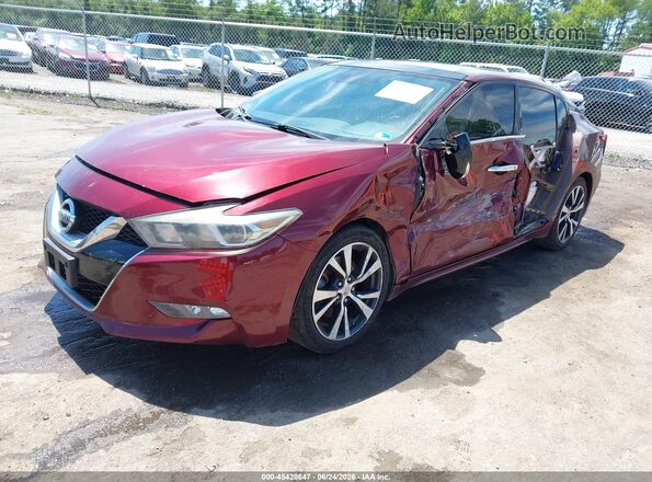 1N4AA6AP8GC432978 2016 NISSAN MAXIMA Maroon Przód lewy