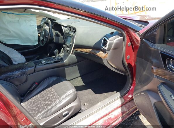 1N4AA6AP8GC432978 2016 NISSAN MAXIMA Maroon Widok wnętrza z przodu