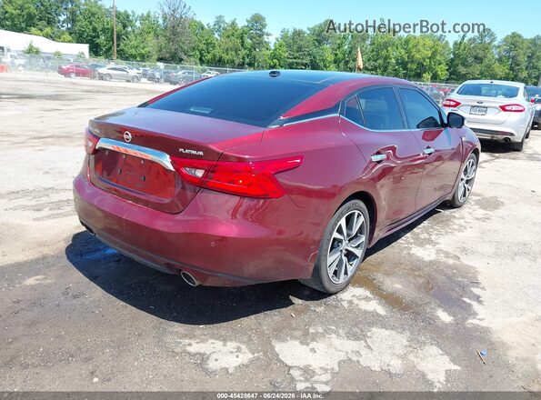 1N4AA6AP8GC432978 2016 NISSAN MAXIMA Maroon Tył prawy