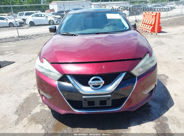 1N4AA6AP8GC432978 2016 NISSAN MAXIMA Maroon Widok zestawu wskaźników