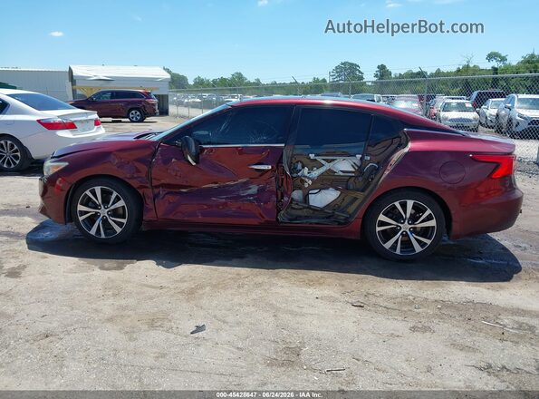 1N4AA6AP8GC432978 2016 NISSAN MAXIMA Maroon Widok wnętrza 360 stopni