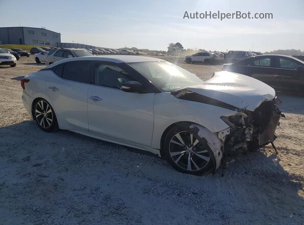 1N4AA6AP8GC442166 2016 NISSAN MAXIMA Белый Передняя правая четверть