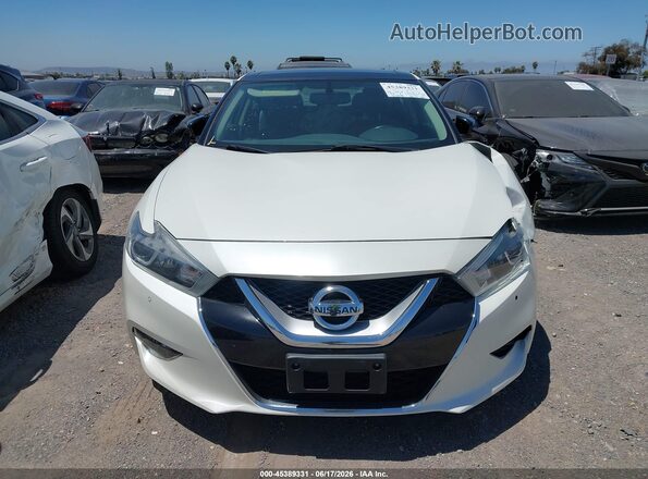 1N4AA6AP8HC370239 2017 NISSAN MAXIMA White ხელსაწყოთა პანელის ხედი