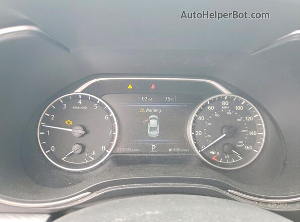 1N4AA6AP8HC375022 2017 NISSAN MAXIMA White Widok zestawu wskaźników