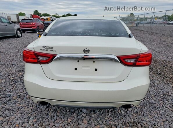 1N4AA6AP8HC375022 2017 NISSAN MAXIMA White Widok z tyłu