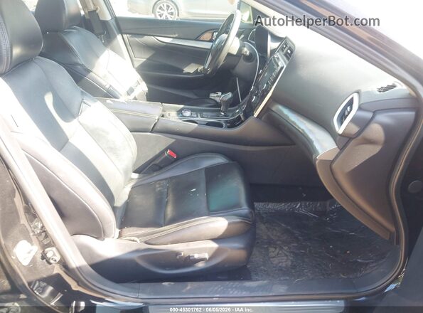 1N4AA6AP8HC396016 2017 NISSAN MAXIMA Black Widok wnętrza z przodu