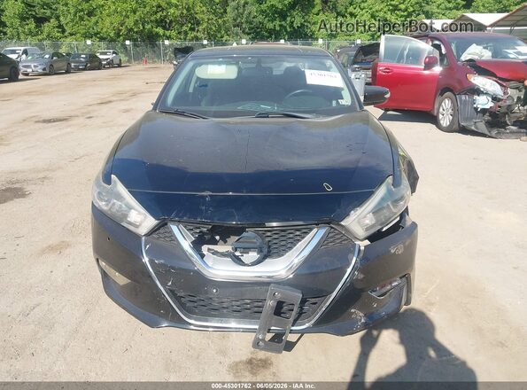 1N4AA6AP8HC396016 2017 NISSAN MAXIMA Black Widok zestawu wskaźników