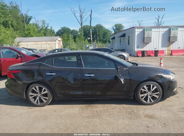 1N4AA6AP8HC396016 2017 NISSAN MAXIMA Black Widok wnętrza z tyłu