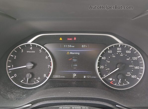 1N4AA6AP8HC409704 2017 NISSAN MAXIMA Black Հետևի նստատեղերի տեսք