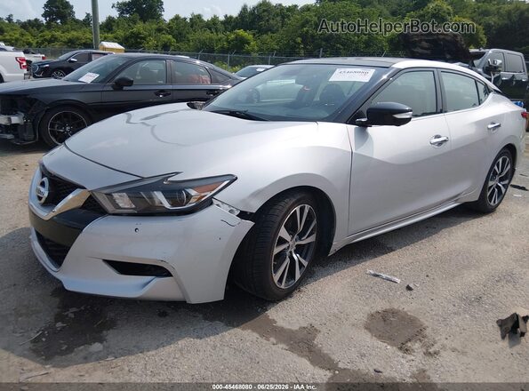 1N4AA6AP8HC421996 2017 NISSAN MAXIMA Silver წინა მარცხენა ხედი სამი მეოთხედიდან