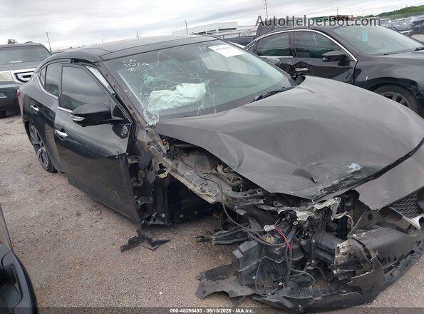 1N4AA6AP8HC450222 2017 NISSAN MAXIMA Black უკანა სალონის ხედი