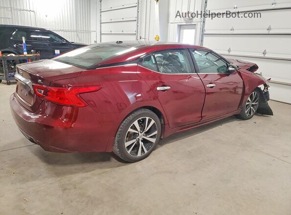 1N4AA6AP8JC372028 2018 NISSAN MAXIMA Burgundy Задня права чверть
