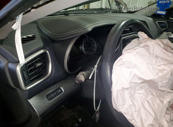 1N4AA6AP8JC372028 2018 NISSAN MAXIMA Burgundy Вид щитка приладів