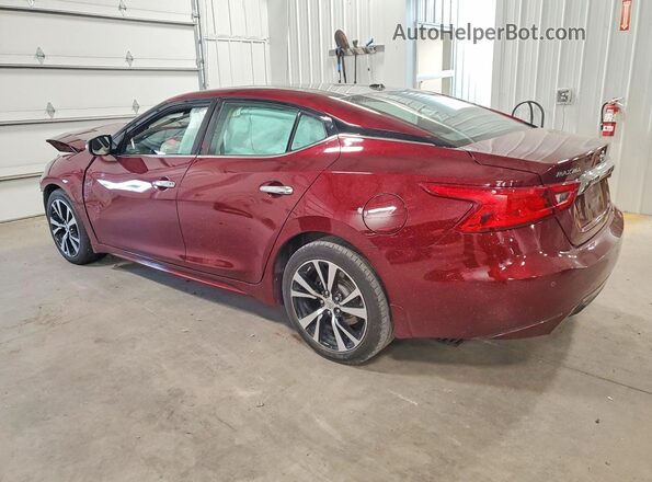 1N4AA6AP8JC372028 2018 NISSAN MAXIMA Burgundy Задня ліва чверть