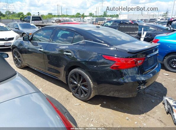 1N4AA6AP8JC374278 2018 NISSAN MAXIMA Черный Задняя левая четверть