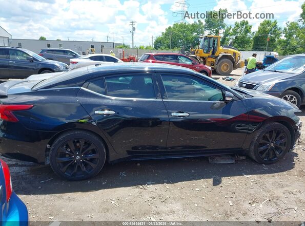 1N4AA6AP8JC374278 2018 NISSAN MAXIMA Черный Панорамный вид салона 360°