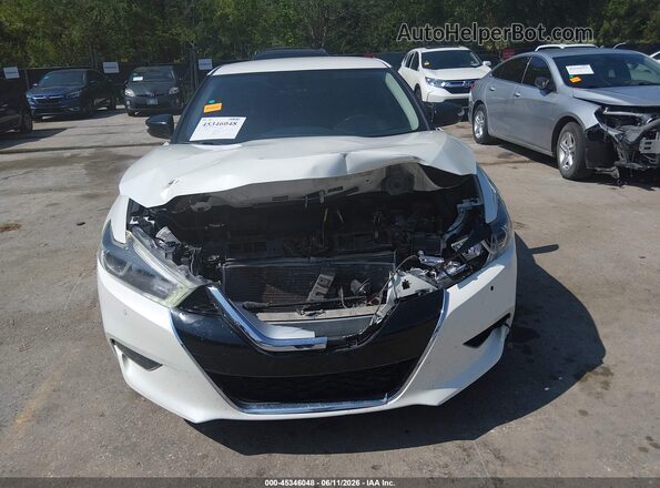1N4AA6AP9GC376081 2016 NISSAN MAXIMA White Instrument cluster view