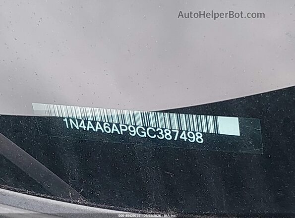 1N4AA6AP9GC387498 2016 NISSAN MAXIMA Black Շարժիչի բաժամունքի տեսք