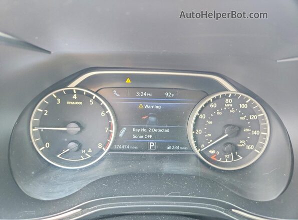 1N4AA6AP9GC400475 2016 NISSAN MAXIMA Black Instrument cluster view