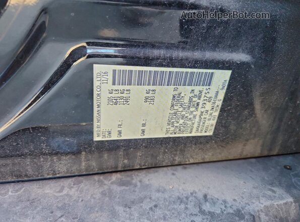 1N4AA6AP9HC393755 2017 NISSAN MAXIMA Black 