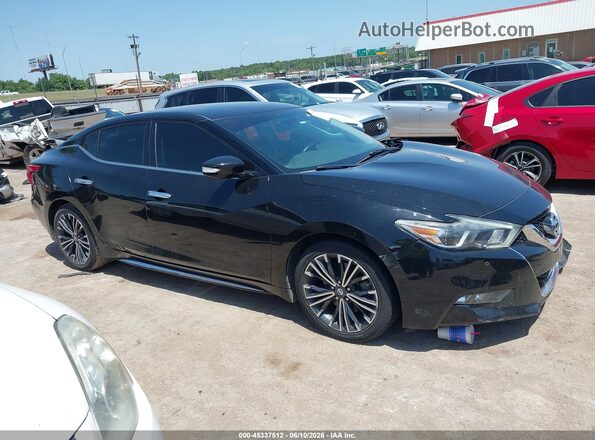 1N4AA6AP9HC423384 2017 NISSAN MAXIMA Black Widok zestawu wskaźników